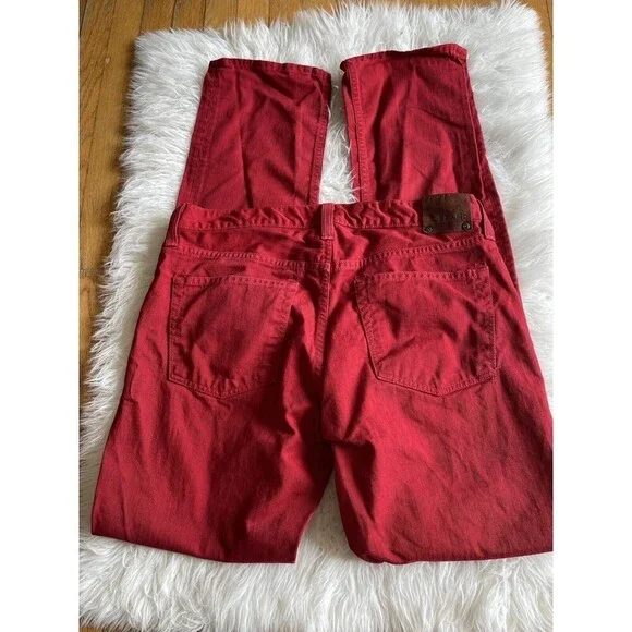 J Brand Men’s Size 34 Red Kane Slim Straight Fit Jeans MEASURES 37X35 - Picture 3 of 13